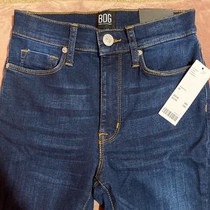 Urban Outfitters Dark Blue High Rise Skinny Jeans